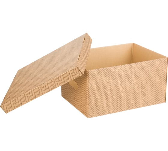 Короб для хранения Attache графит 340x250x180 усиленное дно ккд-2,бурый, 3 шт 1824725
