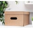 Короб для хранения Attache графит 340x250x180 усиленное дно ккд-2,бурый, 3 шт 1824725 6