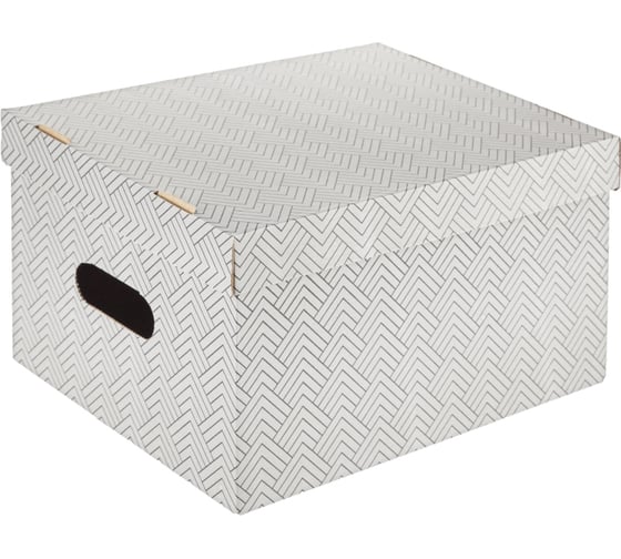 Короб для хранения Attache графит 340x250x180 усиленное дно ккд-2,серый, 3 шт 1824727
