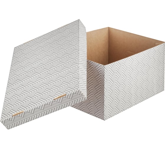 Короб для хранения Attache графит 340x250x180 усиленное дно ккд-2,серый, 3 шт 1824727