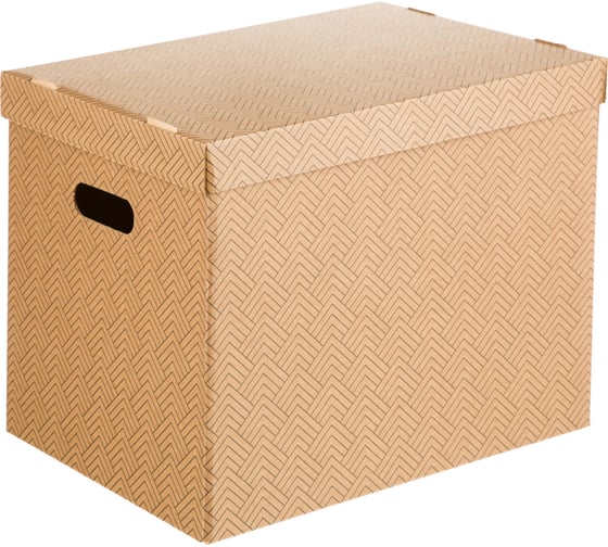 Короб для хранения Attache графит 390x320x290 усиленное дно ккд-1,бурый, 3 шт 1824724 1