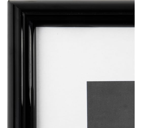Рамка BRAUBERG 21x30 см, небьющаяся, багет 14 мм, пластик, original, черная 391229