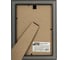 Рамка BRAUBERG 15x21 см, небьющаяся, багет 27 мм, пластик, viscount, черная 391256 2