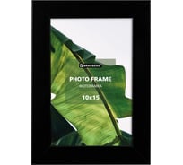 Рамка BRAUBERG 10x15 см, небьющаяся, багет 20 мм, мдф, william, черная 391266