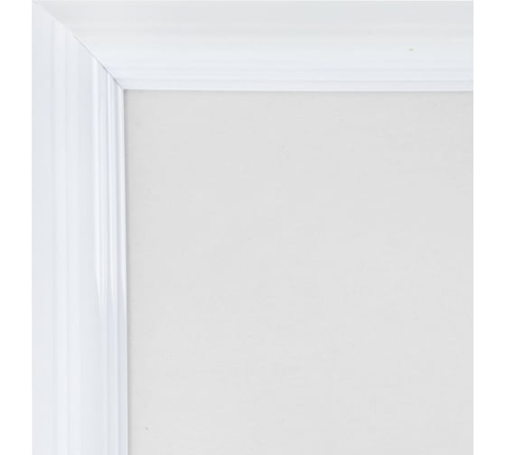 Рамка BRAUBERG 30x40 см, небьющаяся, багет 17.5 мм, пластик, colorful, белая 391242