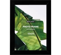 Рамка BRAUBERG 15x21 см, небьющаяся, багет 20 мм, мдф, william, черная 391267