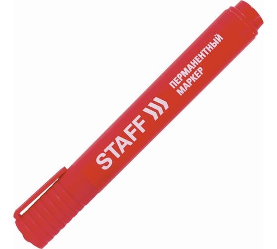Перманентный маркер Staff Basic Pm-733, красный, круглый наконечник 2,5 мм 150734