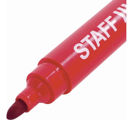 Перманентный маркер Staff Basic Pm-733, красный, круглый наконечник 2,5 мм 150734