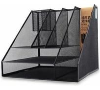 Настольный органайзер DELI 9832 6отделений, 310x290x290мм, черный, металл, сетка 1639603
