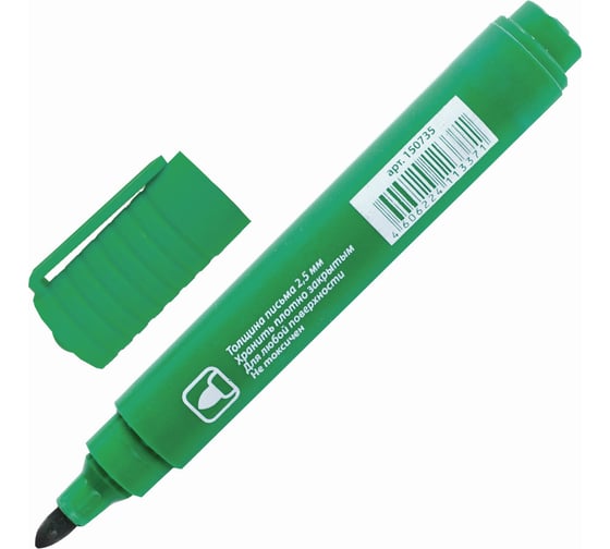 Перманентный маркер Staff Basic Pm-733, зеленый, круглый наконечник 2,5 мм 150735