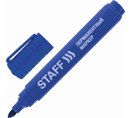 Перманентный маркер Basic Pm-733 Staff, синий, круглый наконечник 2,5 мм 12 шт 150732