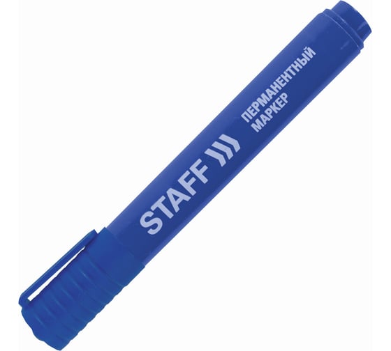 Перманентный маркер Staff Basic Pm-733, синий, круглый наконечник 2,5 мм 150732