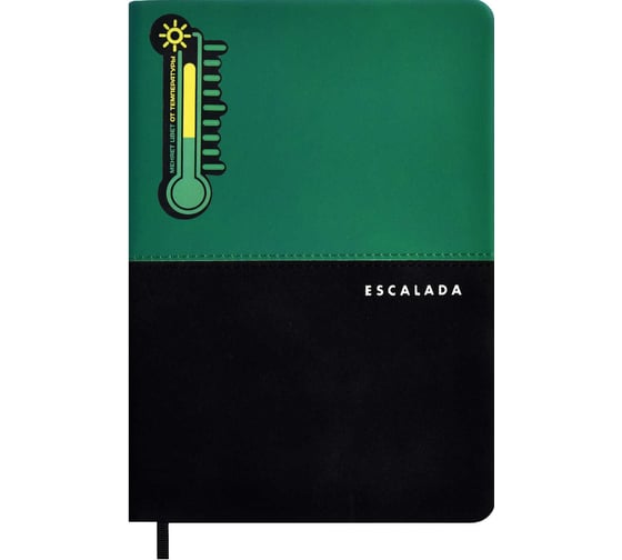 Записная книжка Феникс+ А5,ТЕРМОХРОМ ЗЕЛЁНЫЙ + ВЕЛЮР ЧЁРНЫЙ 57563