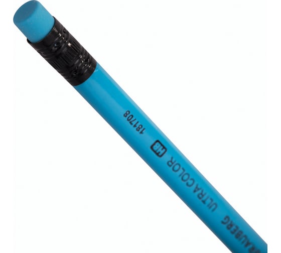 Чернографитный карандаш BRAUBERG hb с ластиком, ultra color, выгодный комплект 72 штуки 880762