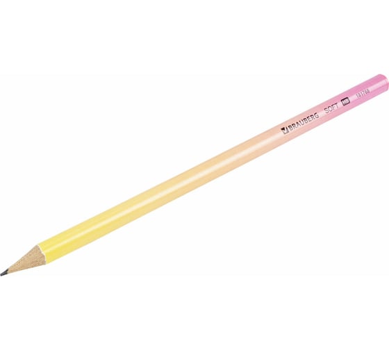 Чернографитный карандаш BRAUBERG hb, soft pastel, выгодный комплект 72 штуки, корпус ассорти 880759
