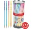 Чернографитный карандаш BRAUBERG hb, soft pastel, выгодный комплект 72 штуки, корпус ассорти 880759 1