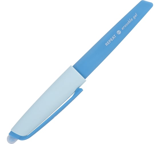 Стираемая гелевая ручка с эргономичным грипом BRAUBERG repeat color, синяя, ассорти, 0.5 мм 144072