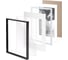 Рамка BRAUBERG 21x30 см с паспарту 15x21 см, небьющаяся, багет 5 мм, пластик, smart, черная 391280 8