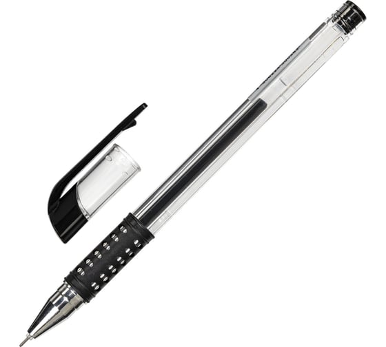 Гелевая ручка Staff basic needle gp-679, черная, комплект 12 штук, 0,35 мм 880418 1