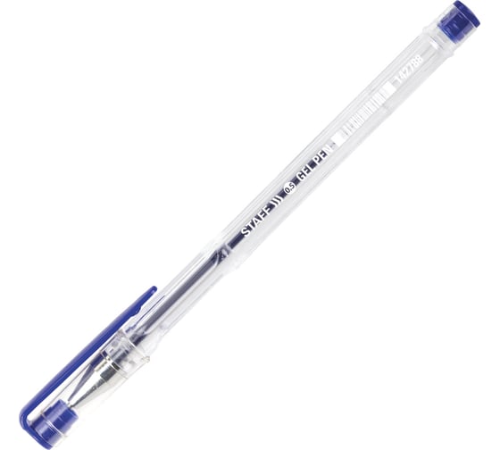 Гелевая ручка Staff basic gp-789, синяя, комплект 50 штук, линия письма 0,35 мм 880415