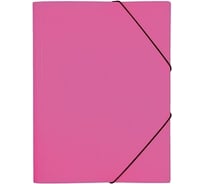 Пластиковая папка Hatber HD А4 с клапанами на резинке DIAMOND NEON 500 мкм Розовая, 35шт. 035332
