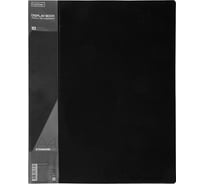 Пластиковая папка Hatber 10 вкладышей А4 корешок 9 мм STANDARD 600 мкм Черная, 54шт. 038443