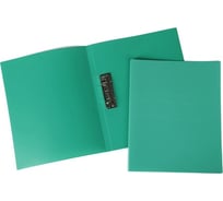 Пластиковая папка Hatber А4 с металлическим прижимом корешок 14 мм LINE 500 мкм Зеленая, 35шт. 037157