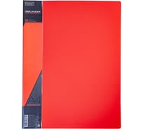 Пластиковая папка Hatber 10 вкладышей А4 корешок 9 мм STANDARD 600 мкм Красная, 54шт. 038451