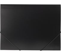 Пластиковая папка Hatber А4 на резинке STANDARD 500 мкм Черная, 50шт. 038502
