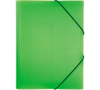 Пластиковая папка Hatber HD А4 с клапанами на резинке DIAMOND NEON 500 мкм Зеленая, 35шт. 035333