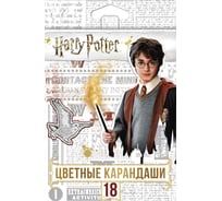 Цветные карандаши Hatber VK 18 цв., Гарри Поттер 8шт.063170