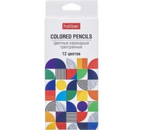 Цветные карандаши Hatber трехгранный корпус, 12 цв., Concept 12шт. в упаковке 074518
