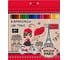 Цветные карандаши Hatber VK 24 цв., Bonjour Paris 6шт. в упаковке 055771 1