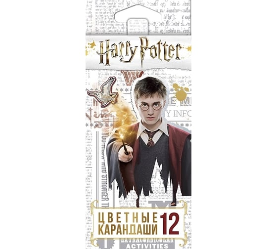 Цветные карандаши Hatber VK 12 цв., Гарри Поттер 063169