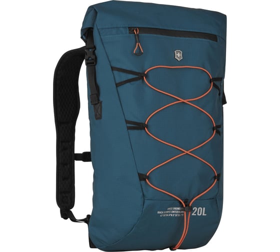 Рюкзак Victorinox Altmont Active L.W. Rolltop Backpack, бирюзовый, 30x19x46 см, 20 л 606901