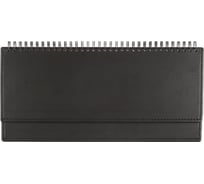 Датированный планинг Attache 2024, черный 303x150 мм, 120 страниц, аттасне вива 1771599