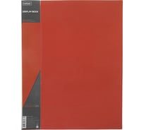 Пластиковая папка Hatber 30 вкладышей А4 корешок 17 мм STANDARD 600 мкм Красная, 30шт. 038461