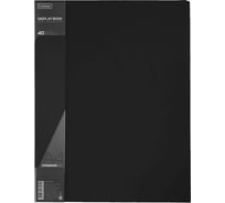 Пластиковая папка Hatber 40 вкладышей А4 корешок 21 мм STANDARD 600 мкм Черная, 26шт. 038464