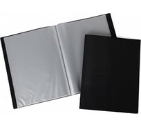 Пластиковая папка Hatber 60 вкладышей А4 корешок 21 мм LINE 500 мкм Черная, 26шт. 037035