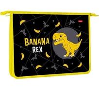 Папка для тетрадей Hatber пластиковая, А4, 245x340x40 мм, на молнии, Banana-Rex, 12 шт. 073761