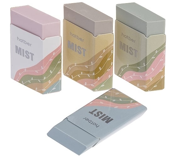 Ластик Hatber TPR, Mist, 24 шт. 082089