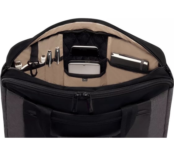 Портфель для ноутбука 16'' Wenger, черный/серый, 43x9x31 см, 9 л 601057