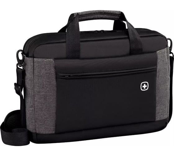 Портфель для ноутбука 16'' Wenger, черный/серый, 43x9x31 см, 9 л 601057