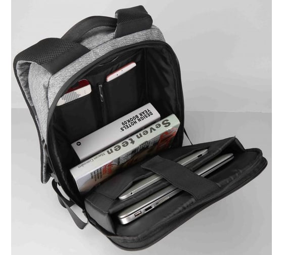 Рюкзак Kingsons KS3187W серый, 15.6" 60006-75