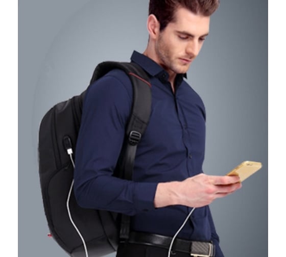 Рюкзак Kingsons KS3140WA17 черный, 17" 60006-73