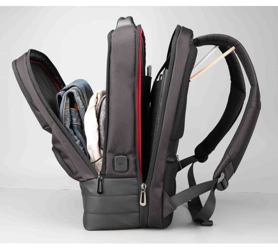 Рюкзак Kingsons KS3193W темно-серый, 15.6" 60006-74