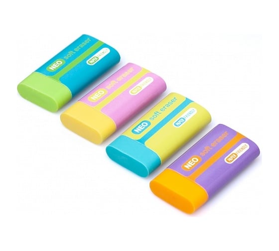 Ластик Hatber экоPVC, NEO, 32 шт. 059367 1