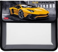 Папка для тетрадей Hatber пластиковая, А5, 2 отделения, 240x205x75 мм, на липучке, YELLOWsupercar, 12 шт. 079615