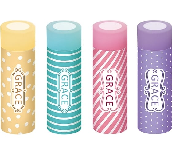 Ластик Hatber PVC, Grace, 36 шт. 062356 1