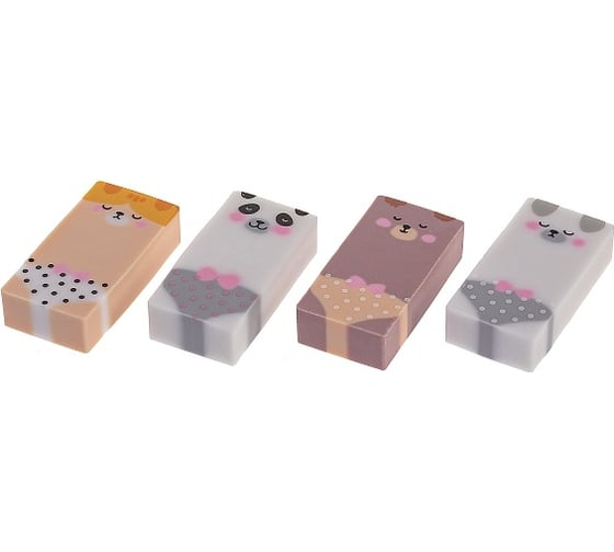 Ластик Hatber PVC, Paws/Лапки, 24 шт. 083685